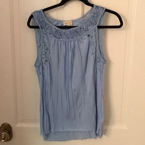Blue Anthropologie Top